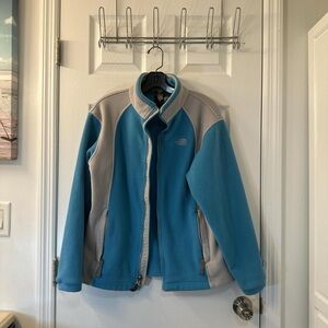 The North Face Blue & Gray Fleece Jacket